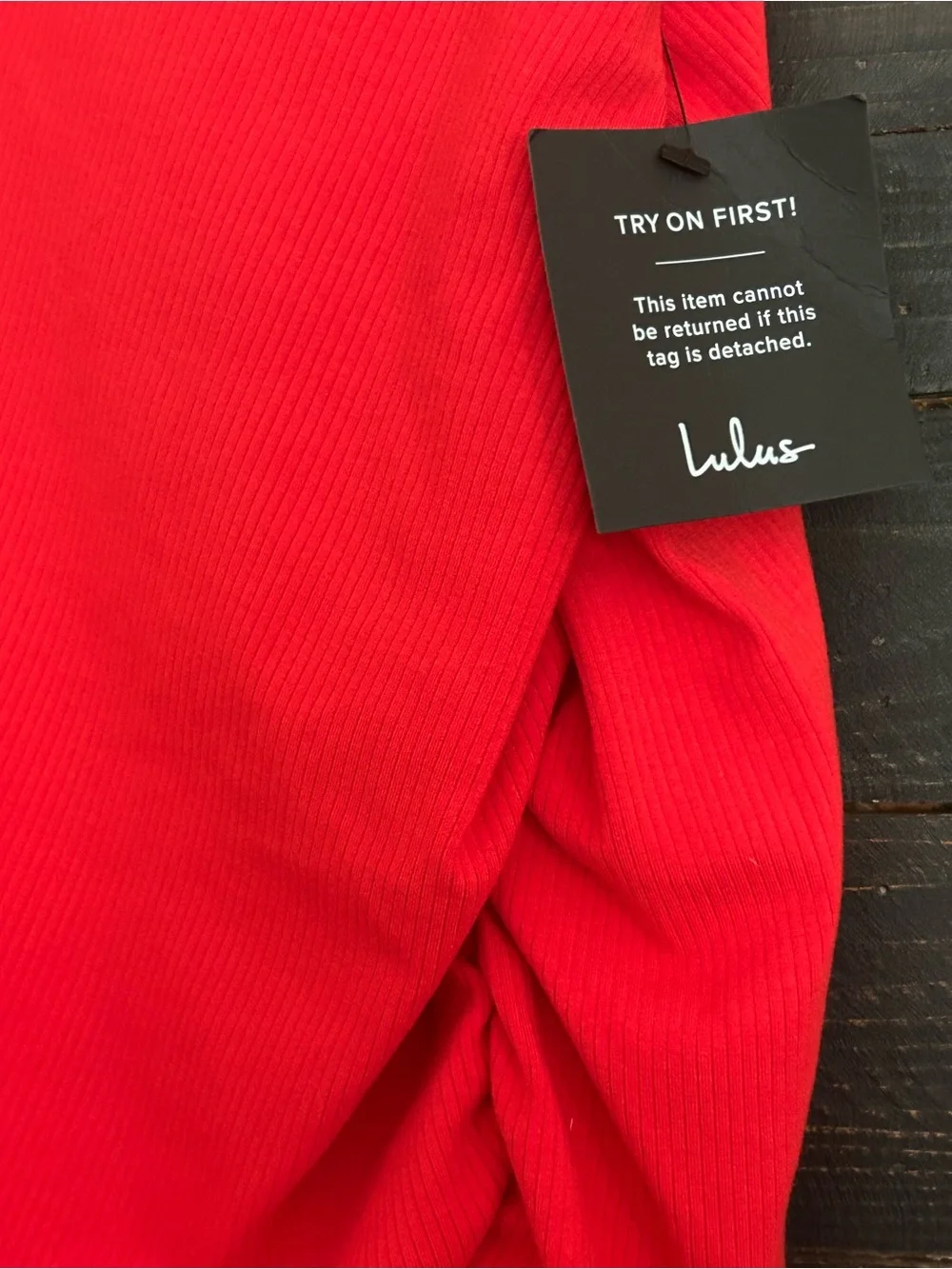 Lulus Centered on Style Red One-Shoulder Bodycon Ribbed Midi Dress Ruched Slit - Picture 8 of 13